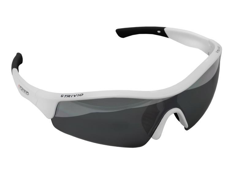 Trivio Vento Fahrradbrille Weiß / Grau