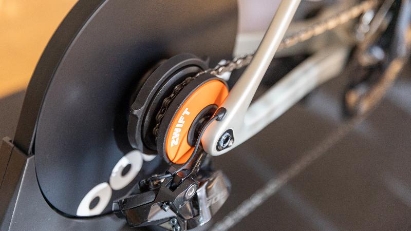 Zwift Cog op een Wahoo trainer