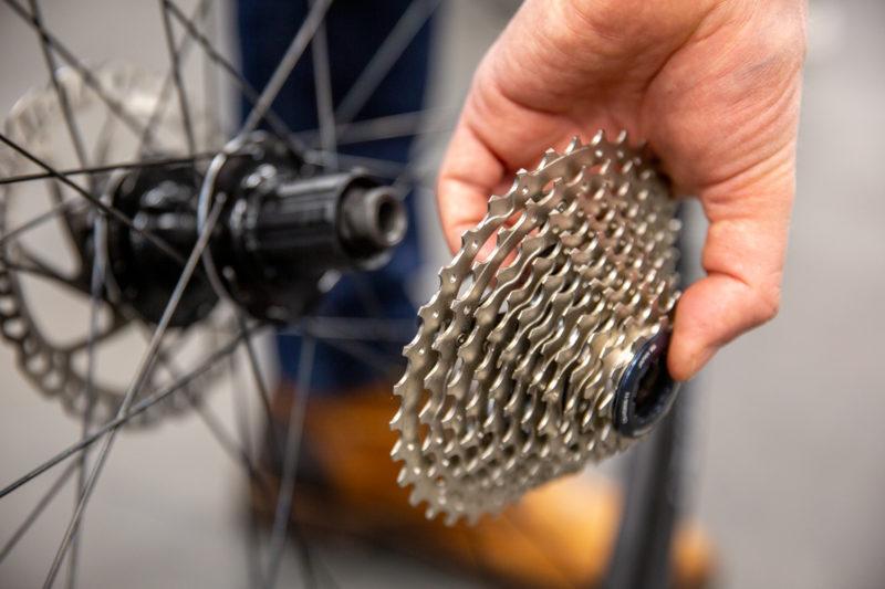 Once you have removed the cassette, clean the body with a cloth before fitting the new cassette.