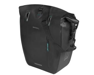 Basil Rivo MIK Hooks Einzelne Fahrradtasche 31 t/m 40 Liter / Schwarz