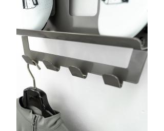 Stasdock Wallmount Hang-On Accessory Rack Deep Silver
