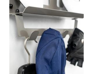 Stasdock Wallmount Hang-On Accessory Rack Deep Silver