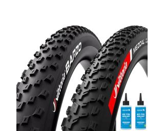 Vittoria Mezcal + Barzo XC Race TLR Buitenband Mantel Sealant 2 x 125 ml / Zwart