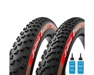 Vittoria Mezcal + Barzo XC Race TLR Buitenband Mantel Sealant 2 x 125 ml / Bruin