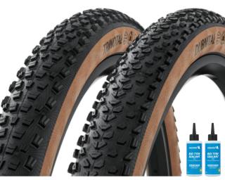 Continental Trinotal Grip + Dubnital Rapid Däck Mantel Sealant 2 x 125 ml / Brun