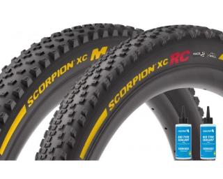 Pirelli Scorpion Race XC M + XC RC ProWall Däck Mantel Sealant 2 x 125 ml / Gul