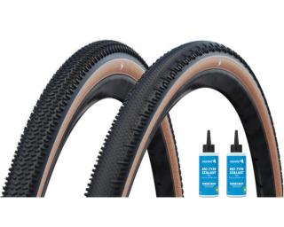 Schwalbe G-One R Pro + G-One RS Pro Mantel Sealant 2 x 125 ml / Brun