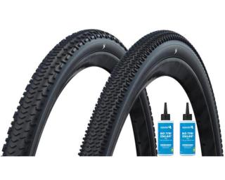 Schwalbe G-One RX Pro + G-One R Pro Mantel Sealant 2 x 125 ml / Svart