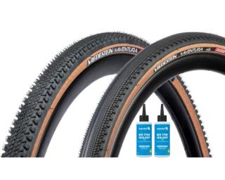 Vredestein Aventura + Aventura Seta Mantel Sealant 2 x 125 ml / Brun