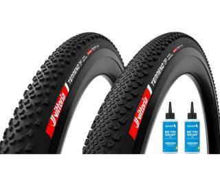 Vittoria Terreno T60 + Terreno T50 Gravel Tyre Mantel Sealant 2 x 125 ml / Black