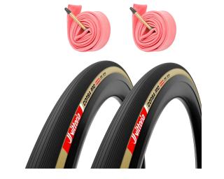 Cubierta Vittoria Corsa Pro + Latex Binnenband 2 piezas