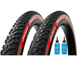 Vittoria Mezcal XC Race TLR + Peyote G2 Race TLR Reifen Mantel Sealant 2 x 125 ml / Braun