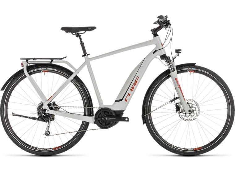 Cube Touring Hybrid 400 Trekking E-Bike Herren / Weiß