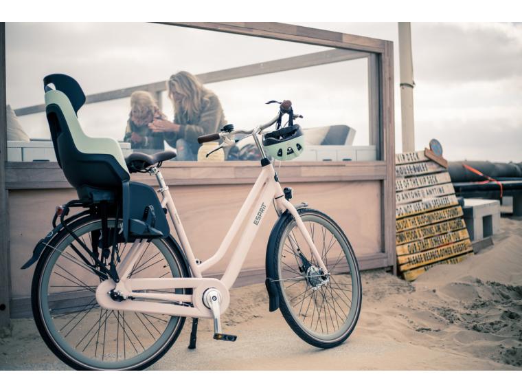 Fahrradrücksitz GO für Rahmen Pastellfarbenes Babyrosa BOBIKE - DECATHLON