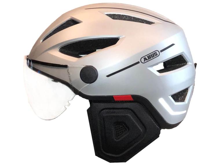 Casque Vélo électrique ABUS Pedelec 2.0 ACE - Taille L (56-62 Cm) - Gris Racing - Intégration Lumière & Visière