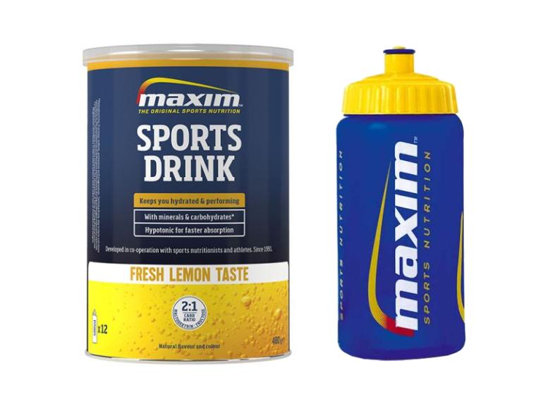 Maxim Sports Drink + Gratis Mantel