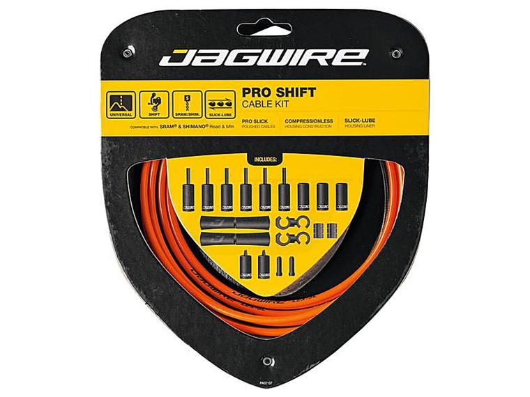 Jagwire 2x Pro Shift Derailleur Kabelset Oranje