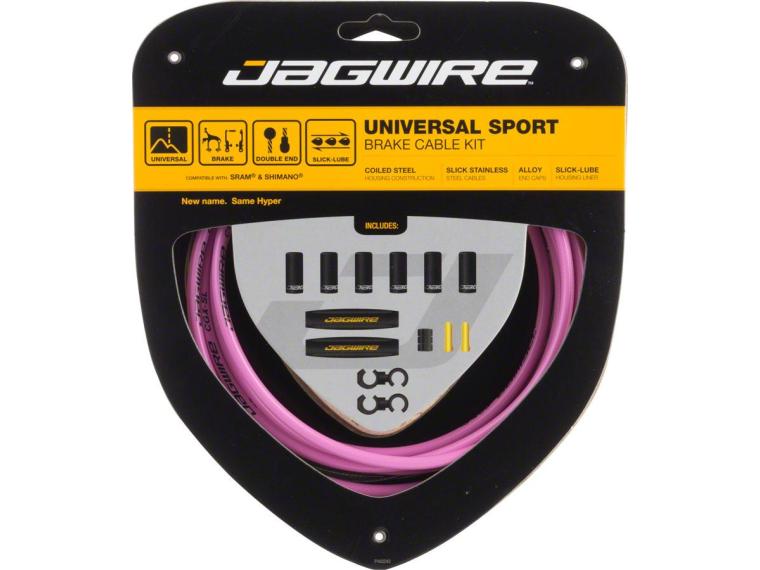 Jagwire Universal Sport Brake kabelset Roze
