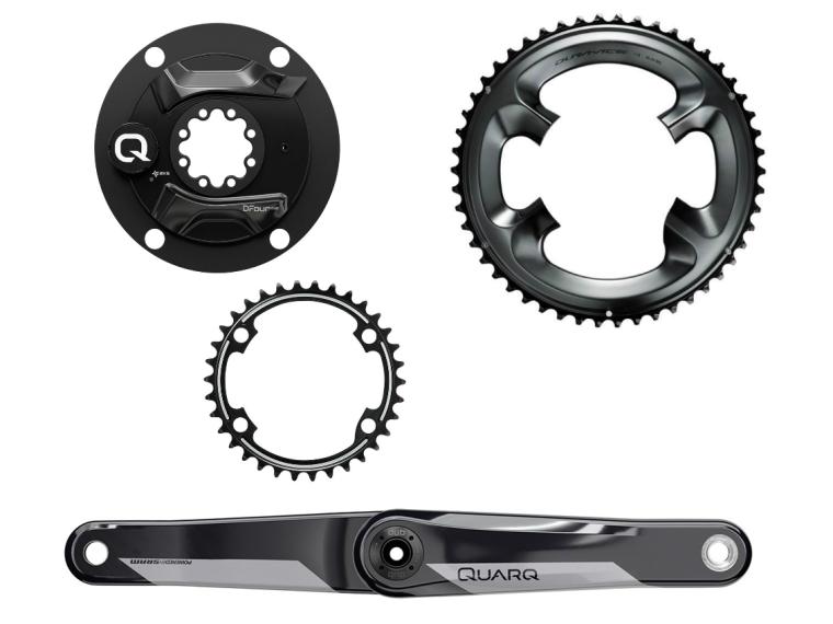 Capteur de Puissance Vélo de Route Quarq Dub DFOUR Dura Ace R9100 50 / 34 / 52 / 36 / 53 / 39