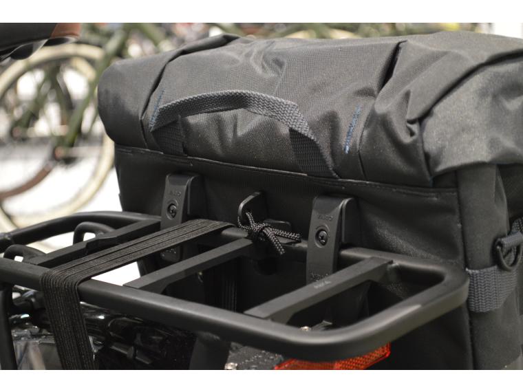 Sacoche vélo pour porte-bagage arrière Gazelle Trunkbag 31 litres - noir /  marron foncé