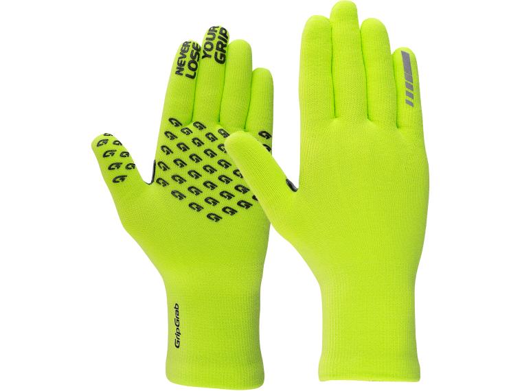 GripGrab Waterproof Knitted Thermal Fietshandschoenen Geel
