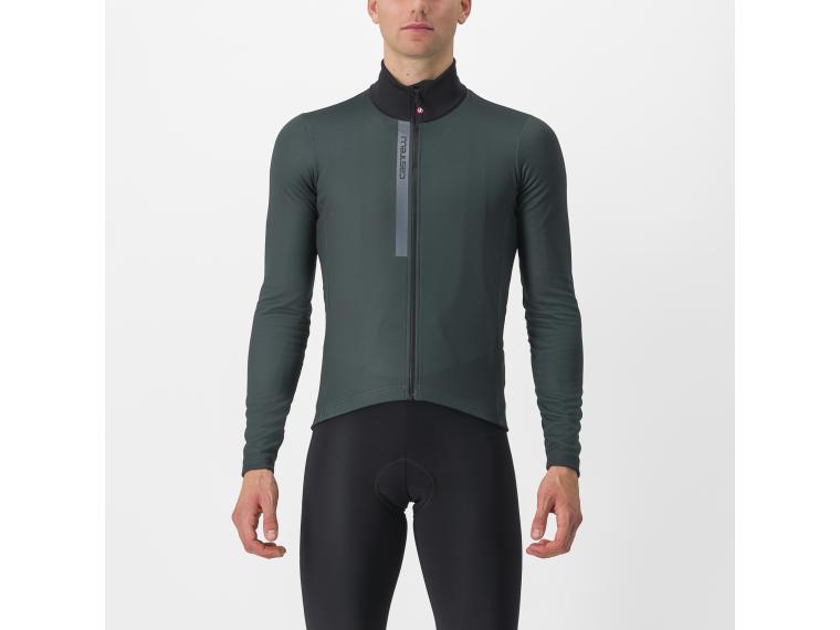 Castelli Entrata Thermal Fietsshirt Light Black/Red