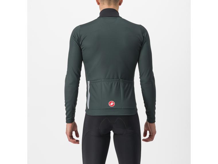 Castelli Entrata Thermal Fietsshirt Light Black/Red