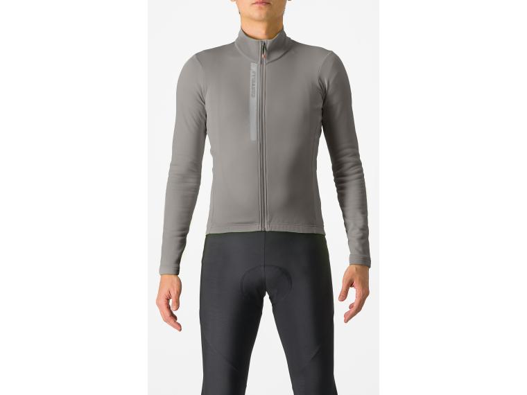 Castelli Entrata Thermal Fietsshirt Light Black/Red