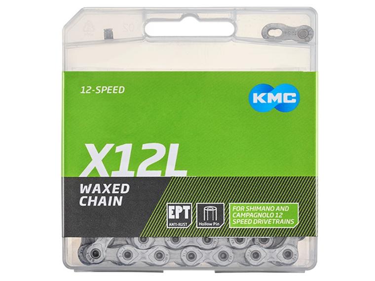 KMC X12L Waxed Chain 126 links / Silver