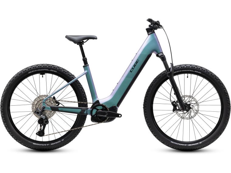 Cube Reaction Hybrid Pro Electric Mountain Bike Women / Low entry / Blue