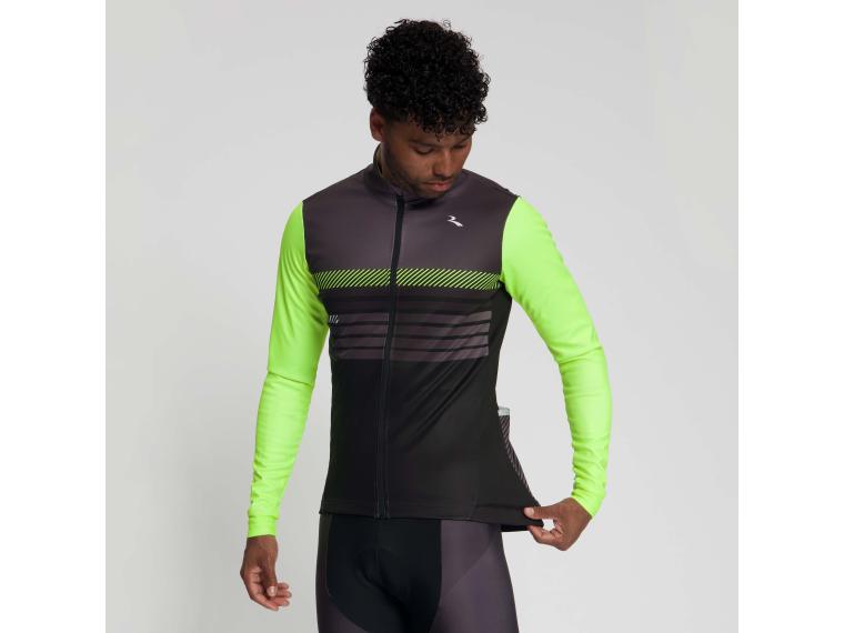 Rogelli Stryde Winter Jacket Black/Grey/Fluor