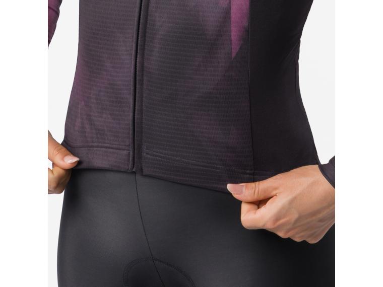 Castelli Prismatic Thermal Jersey Black/Deep Bordeaux