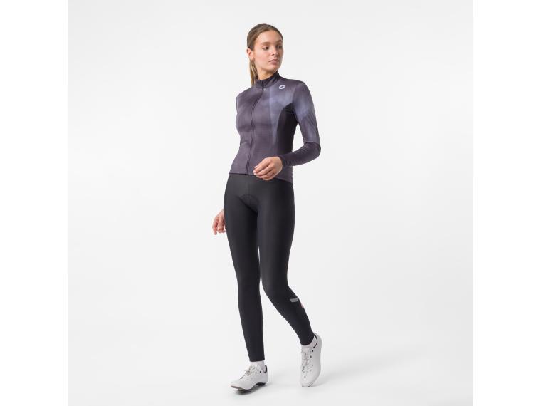 Castelli Prismatic Thermal Jersey Black/Deep Bordeaux