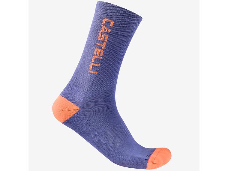 Chaussettes Vélo Castelli Sweetspot 20 Thermal Ivory/Red