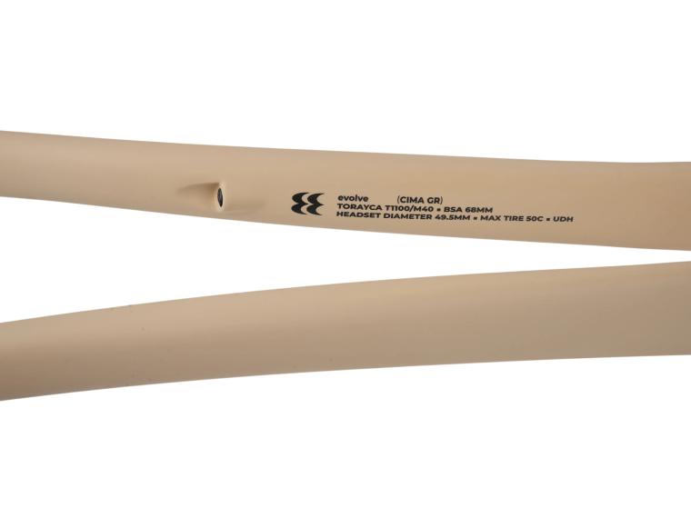 Cadre de vélo de gravel Evolve CIMA GR Sahara Nude