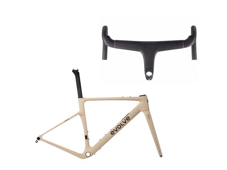 Cadre de vélo de gravel Evolve CIMA GR Sahara Nude Race