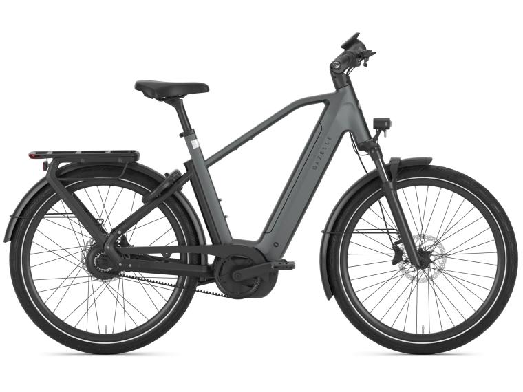 Vélo de Ville Électrique Gazelle Eclipse C380 Gris / Homme