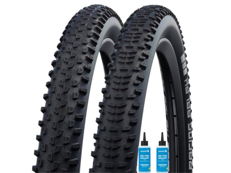 Schwalbe Racing Ralph + Racing Ray Addix Performance TLR Däck Mantel Sealant 2 x 125 ml