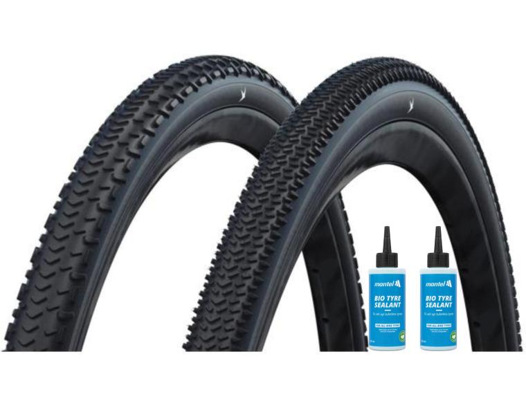 Schwalbe G-One RX Pro + G-One R Pro Gravelband Zwart / Mantel Sealant 2 x 125 ml
