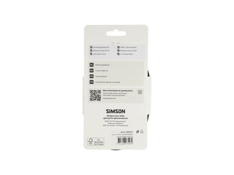 Simson Schakel Kabel Nexus RVS