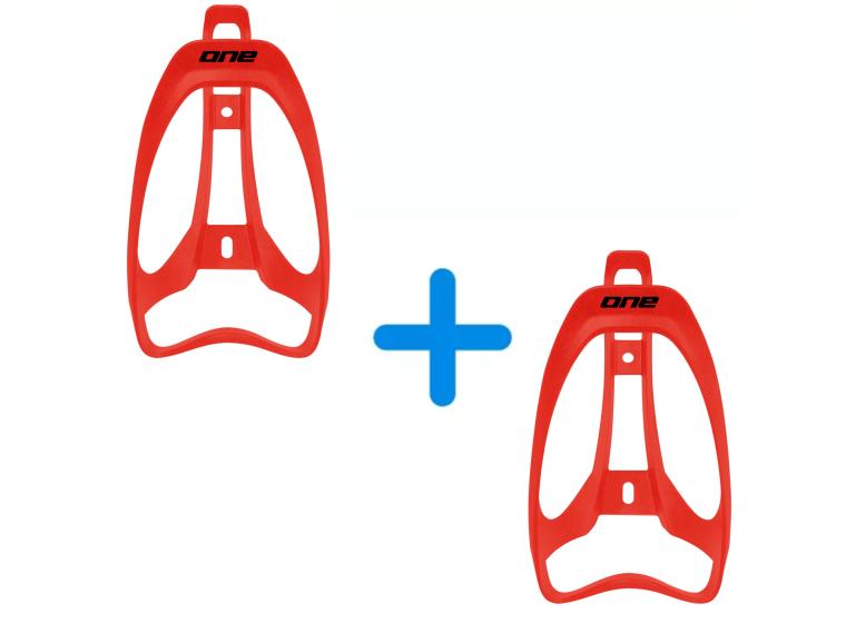 Portaborraccia One 40 Bottle Cage 2 pezzi / Rosso