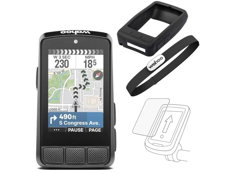 Wahoo ELEMNT Bolt 3 Med skærmbeskyttelse / Med silikonecover / Wahoo Trackr HR pulsmåler
