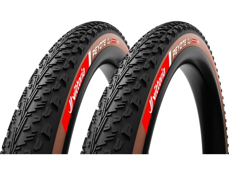 Vittoria Mezcal XC Race TLR + Peyote G2 Race TLR MTB Tyre Brown