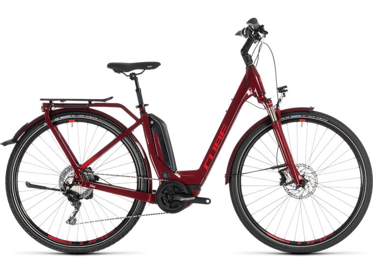 Cube Touring Hybrid EXC 500 Electric Hybrid Bike Low steptrough / Red