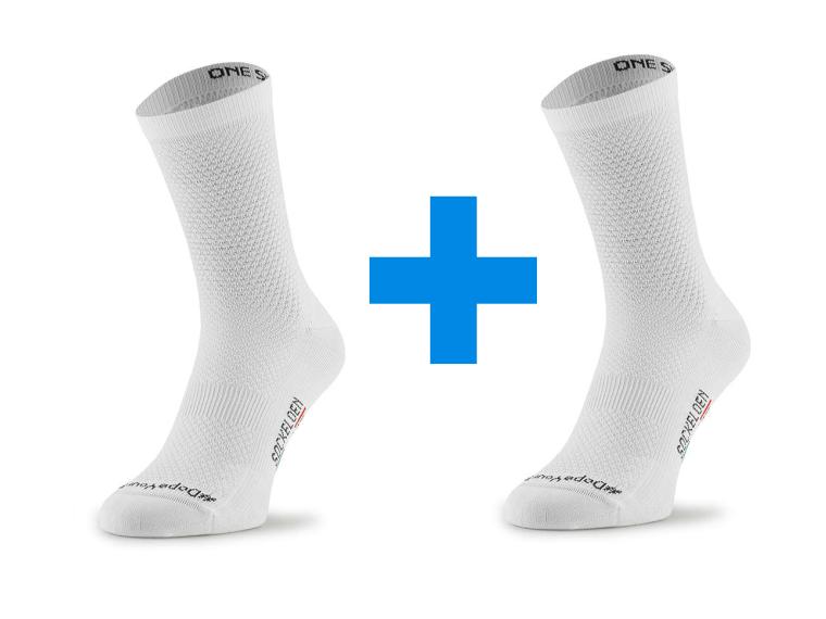 Sockeloen Classic High Cycling Socks White / 2 pairs