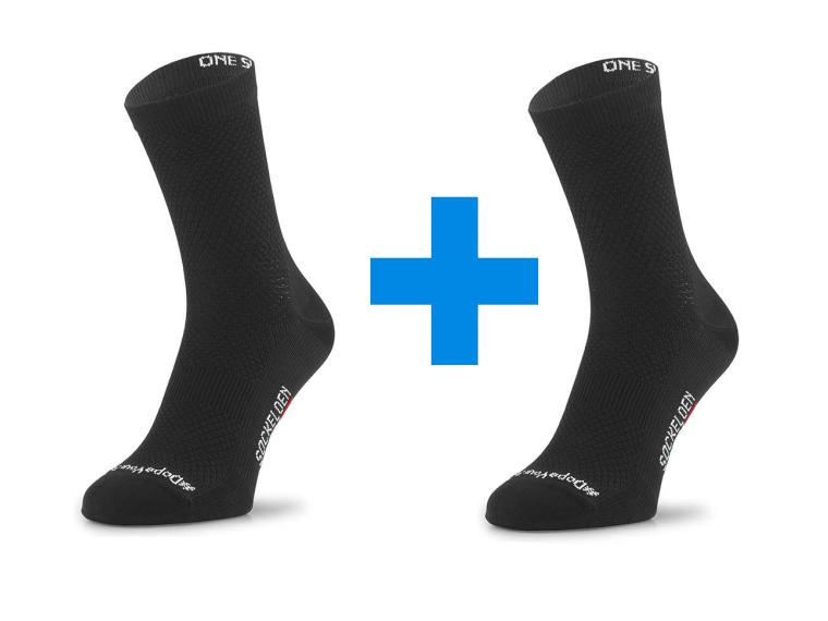 Sockeloen Classic High Cycling Socks 2 pairs / Black