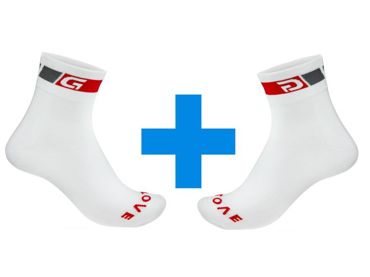 GripGrab Classic Regular Cycling Socks White / 2 pairs