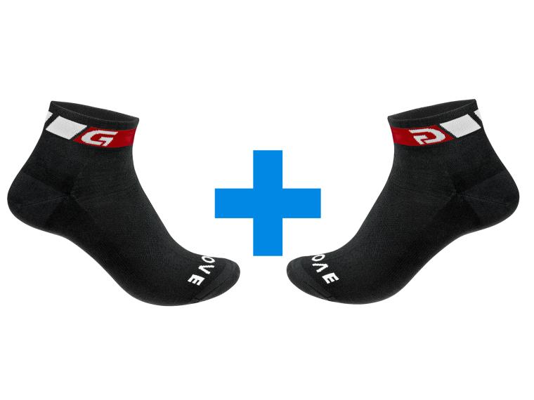 GripGrab Classic Low Cut Cycling Socks 2 pairs / Black