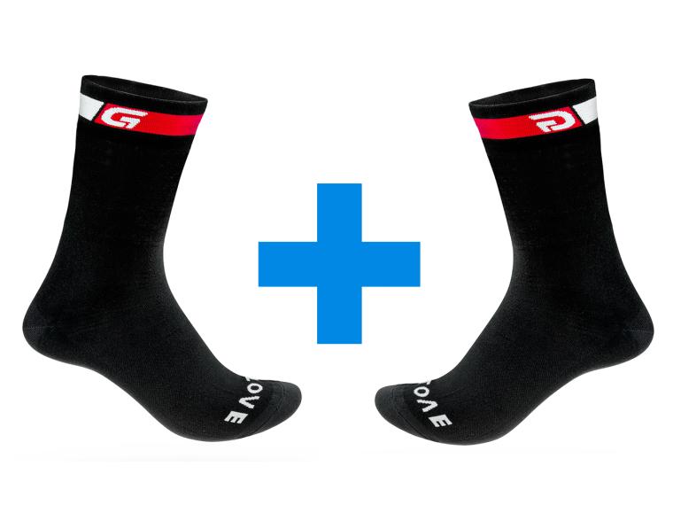 GripGrab Classic High Cut Cycling Socks 2 pairs / Black