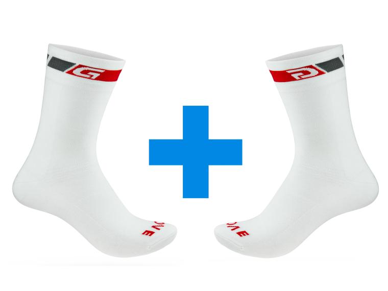 GripGrab Classic High Cut Cycling Socks White / 2 pairs